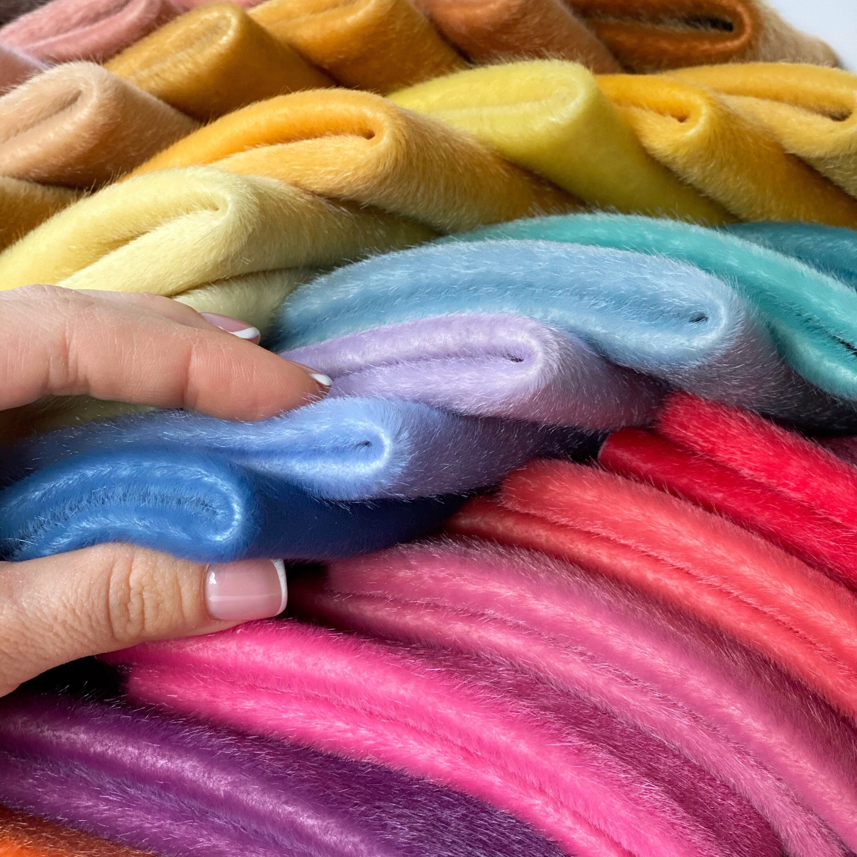 Magic box of 36 the most popular hand dyed colored TSminibears fabrics for making toys, premium quality for crafting, craft kit, sewing kits