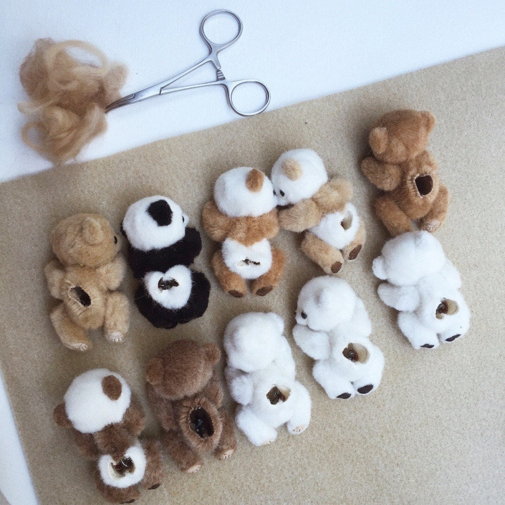 Sewing PATTERN PDF miniature teddy bear, by Tatiana Scalozub, how to make teddy bear step by step,  diy miniature teddy bear