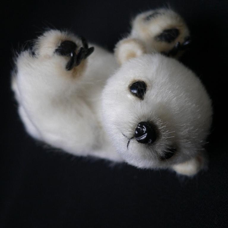 Flocke - Sewing PATTERN PDF miniature teddy bear, by Tatiana Scalozub, how to make teddy bear step by step, diy polar teddy bear