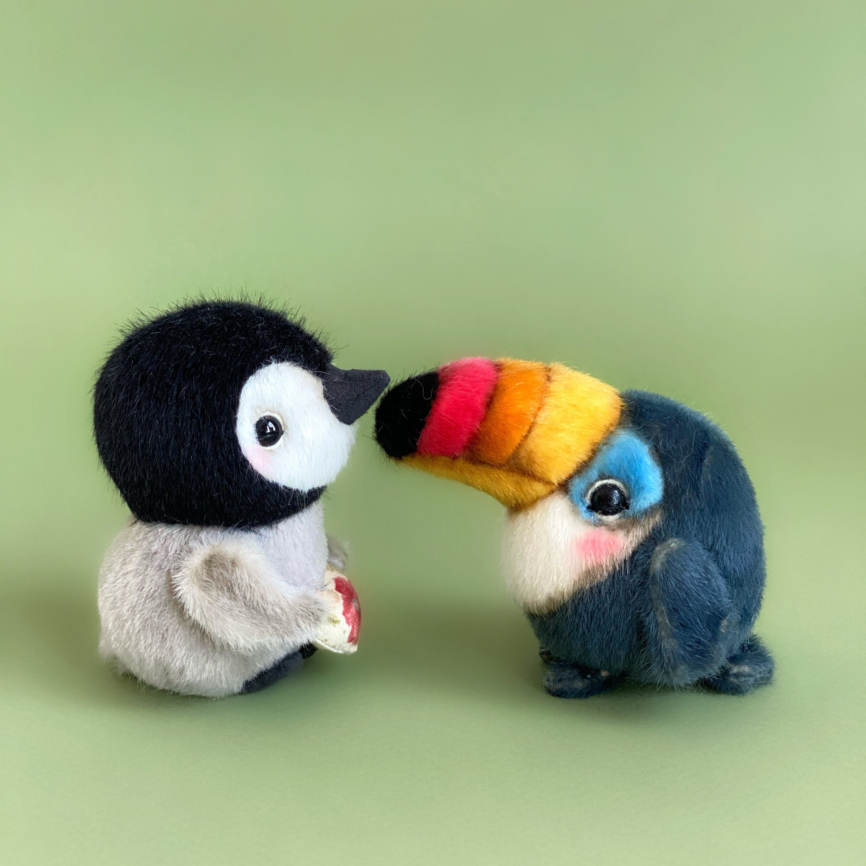 Toucan PDF sewing pattern Video tutorial DIY stuffed toy pattern DIY bird toy kids toy pattern easy to sew for adults TSminibears