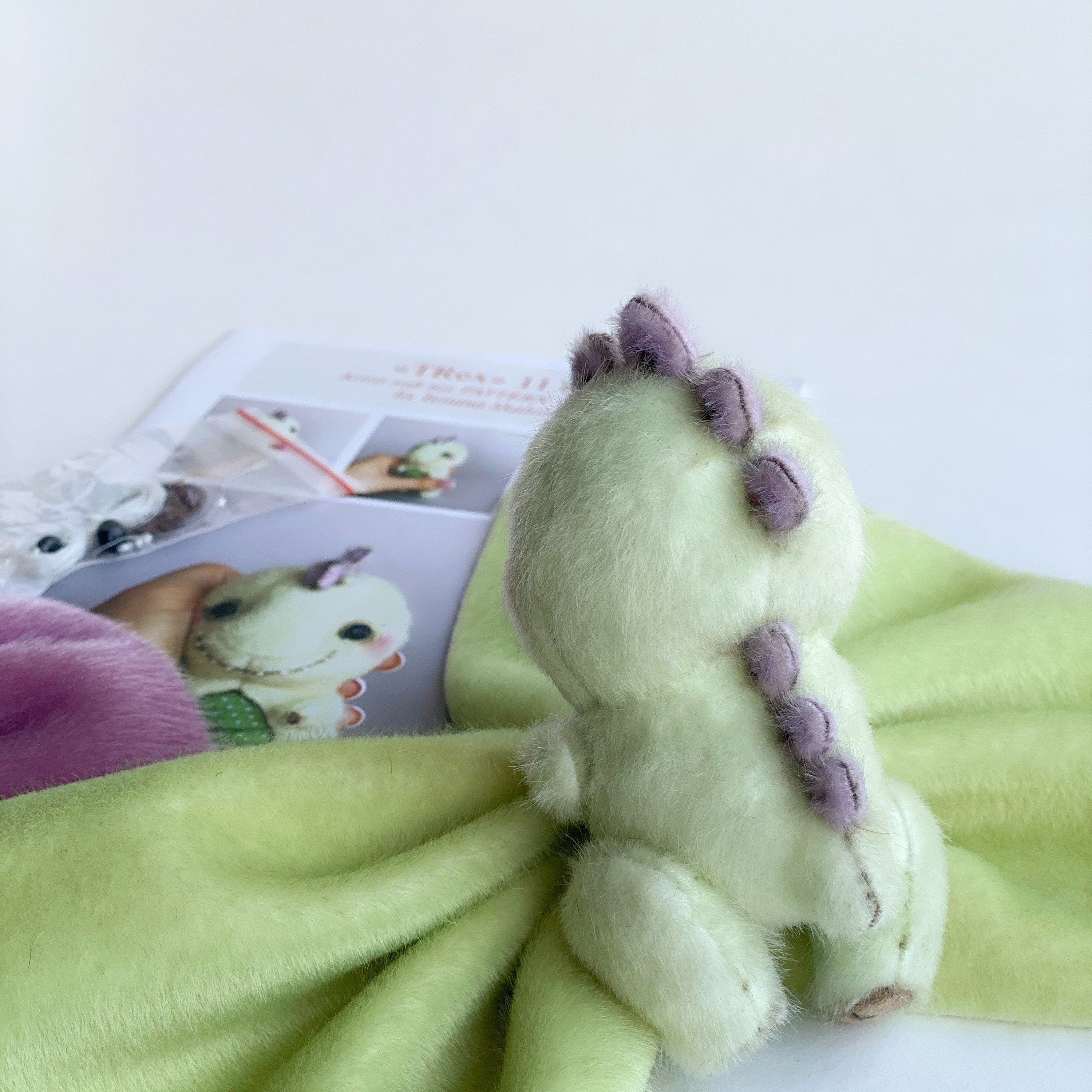 TRex dinosaur - Sewing KIT, Video tutorial DIY stuffed toy pattern, Xmas gift, Christmas tree decoration, softie plushie craft kit for adult