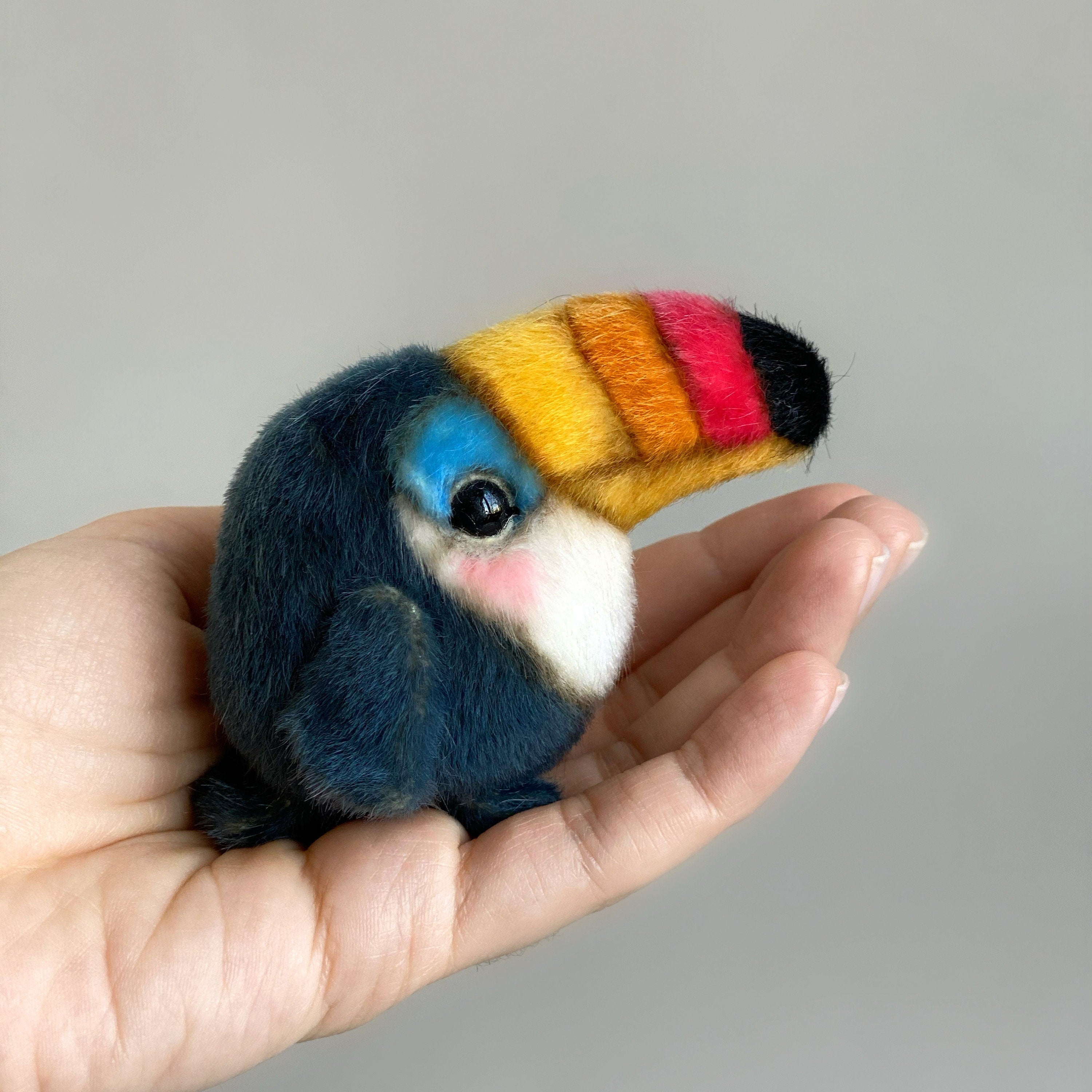 4 in 1 PATTERN Birds Owl Toucan Duck Penguin PDF sewing patterns Video tutorial DIY stuffed toy easy to sew by TSminibears
