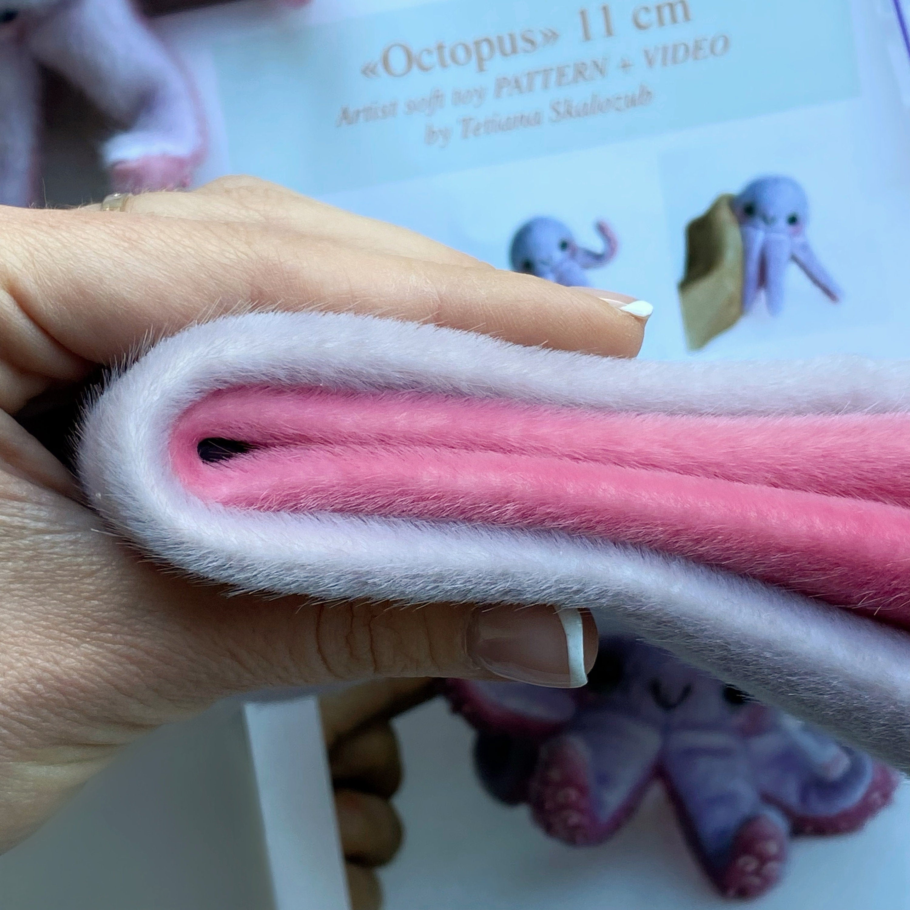 Octopus - Sewing KIT, artist pattern, stuffed toy tutorials, sea animal, soft toy diy craft kit for adults Bestseller TSminibears