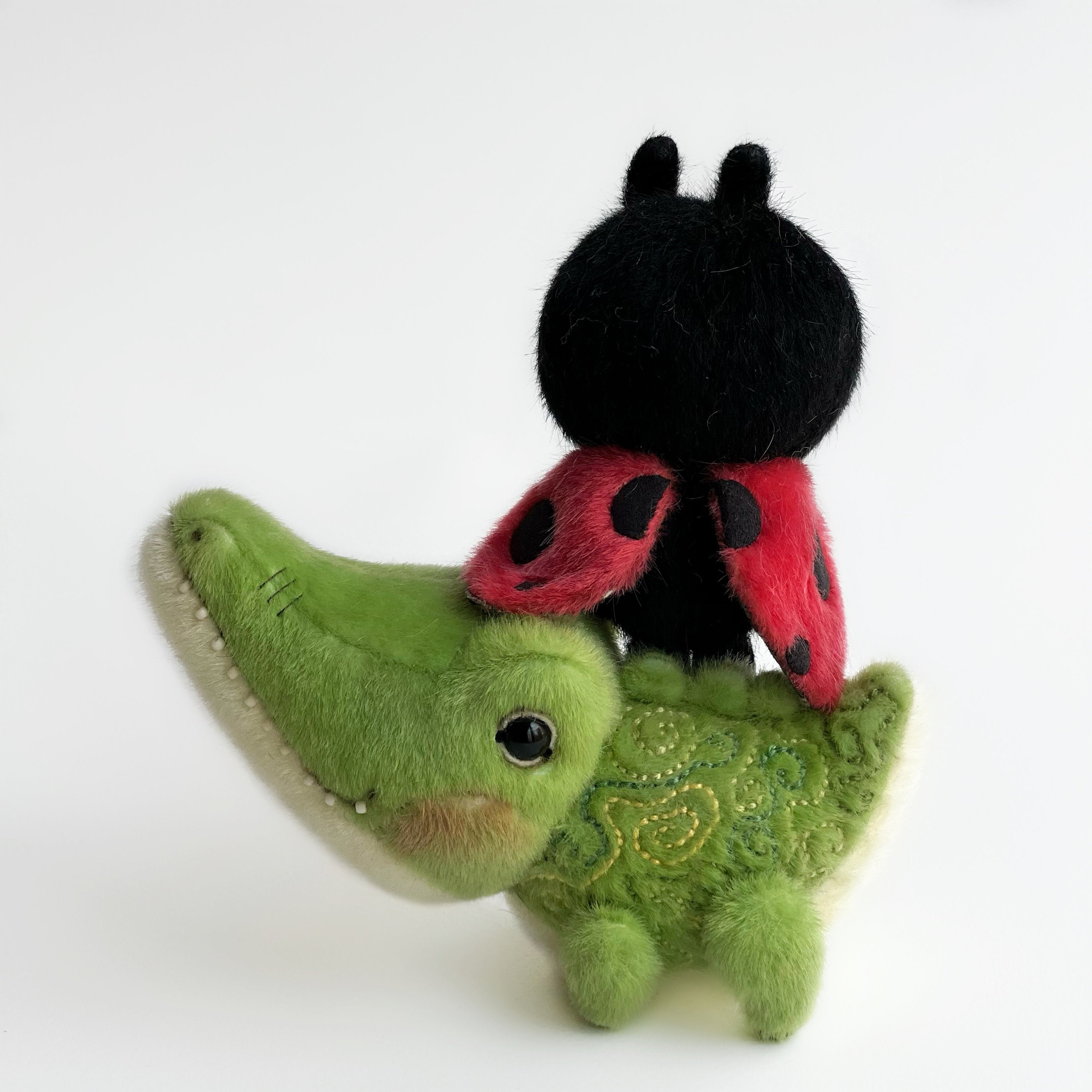 Crocodile - PDF sewing pattern, artist pattern, stuffed toy tutorials, alligator soft toy diy craft kit for adults gift by TSminibears