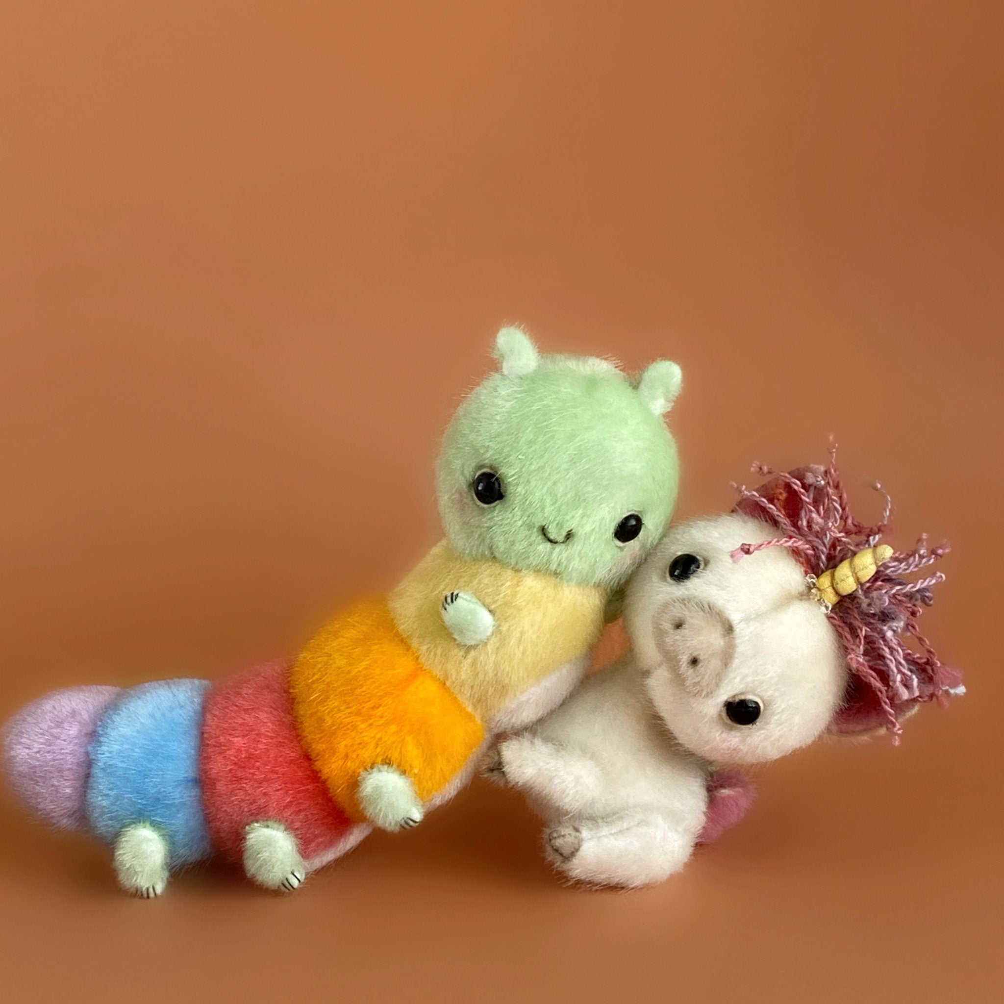 Caterpillar PDF sewing pattern Video tutorial DIY stuffed toy pattern kids toy pattern easy to sew gift for creative friend