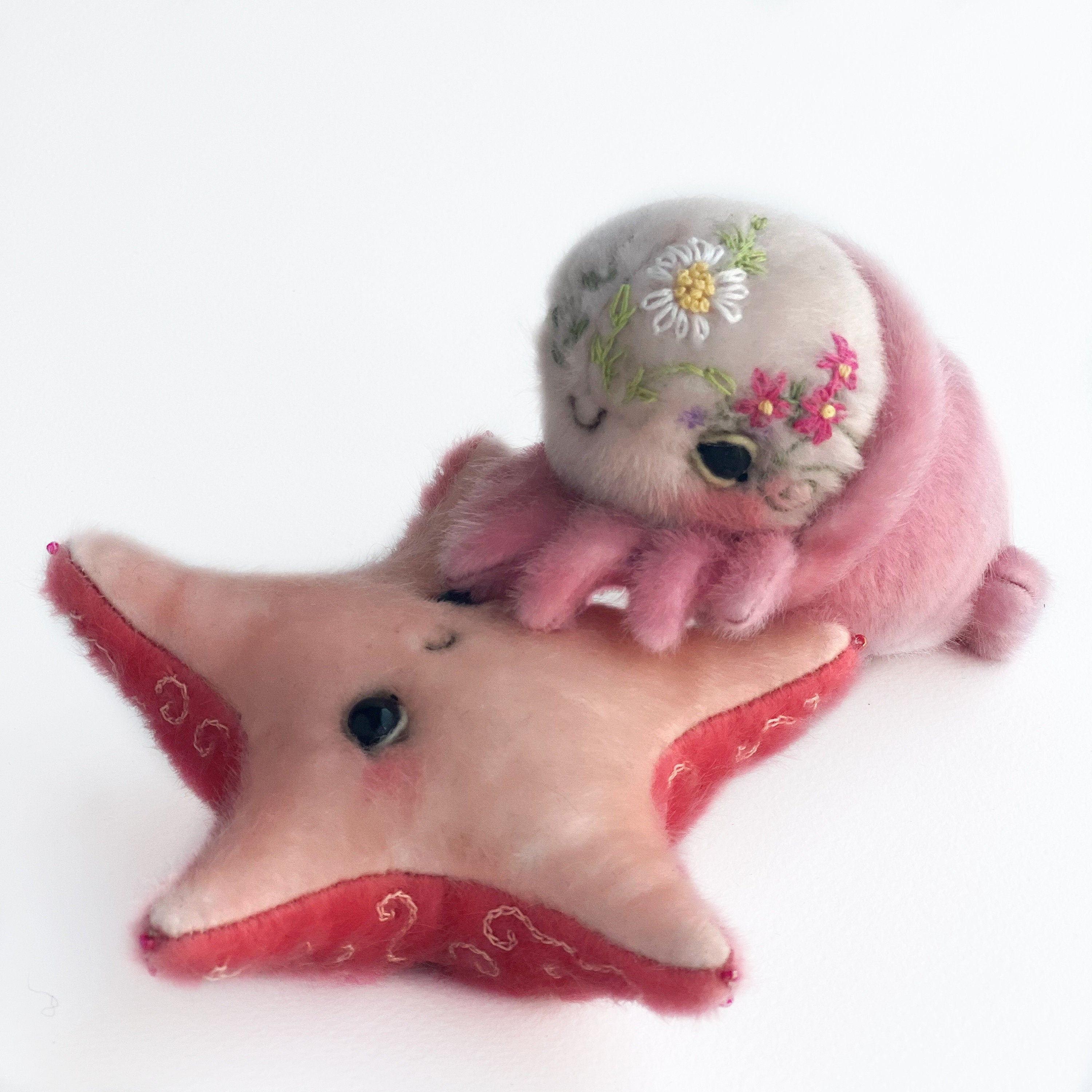 Squid - PDF sewing pattern,  artist pattern, stuffed toy tutorials, sea star animal, soft toy diy craft kit for adults  gift TSminibears